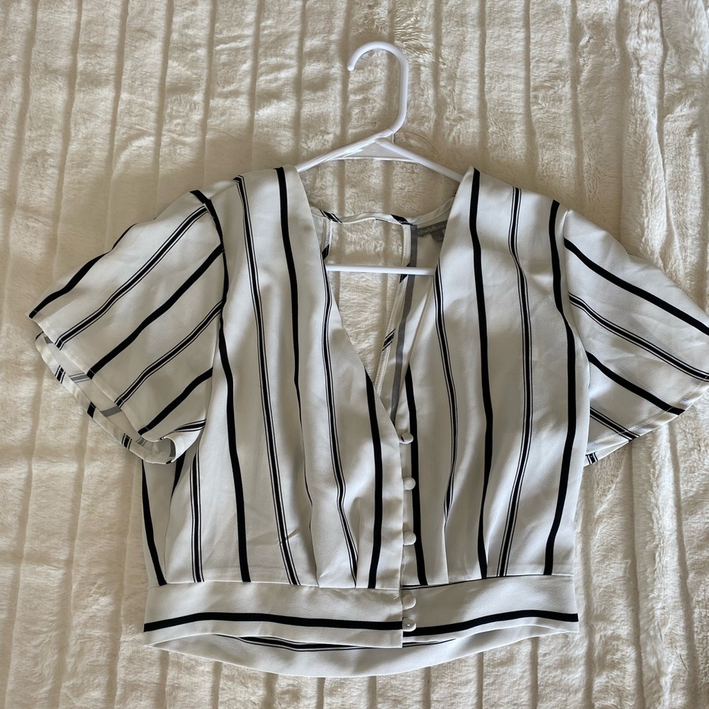 Cropped Striped Top
